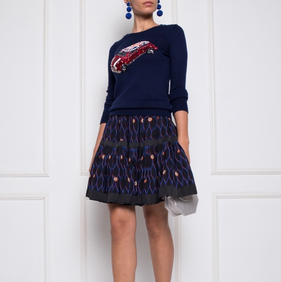 NWT Kenzo x H&M Silk Tiered Skirt Size US 4 - Picture 3 of 7